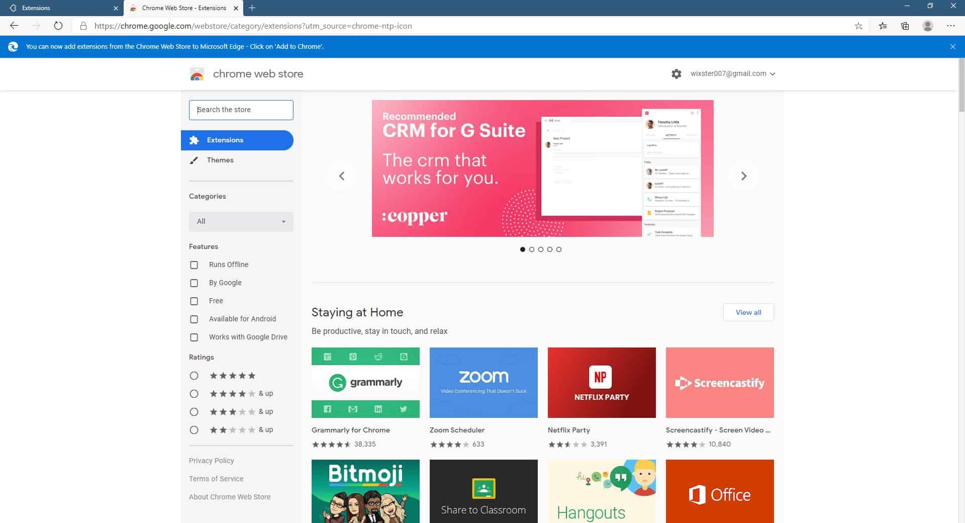 chrome web store