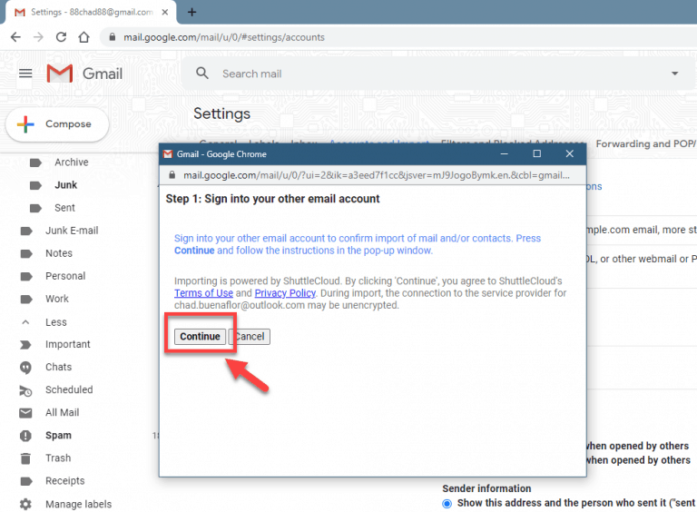 How to add external email to gmail easypcmod
