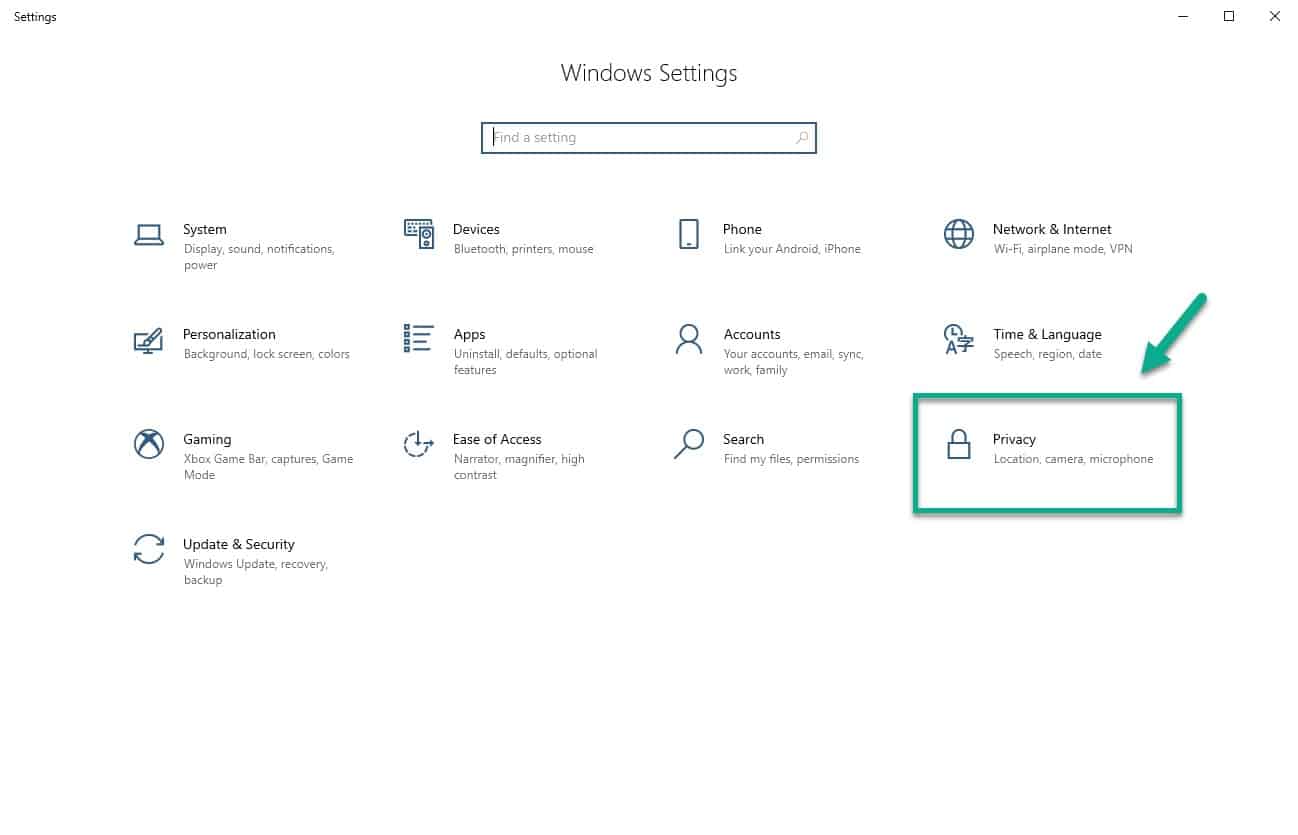 Disable location tracking of your computer