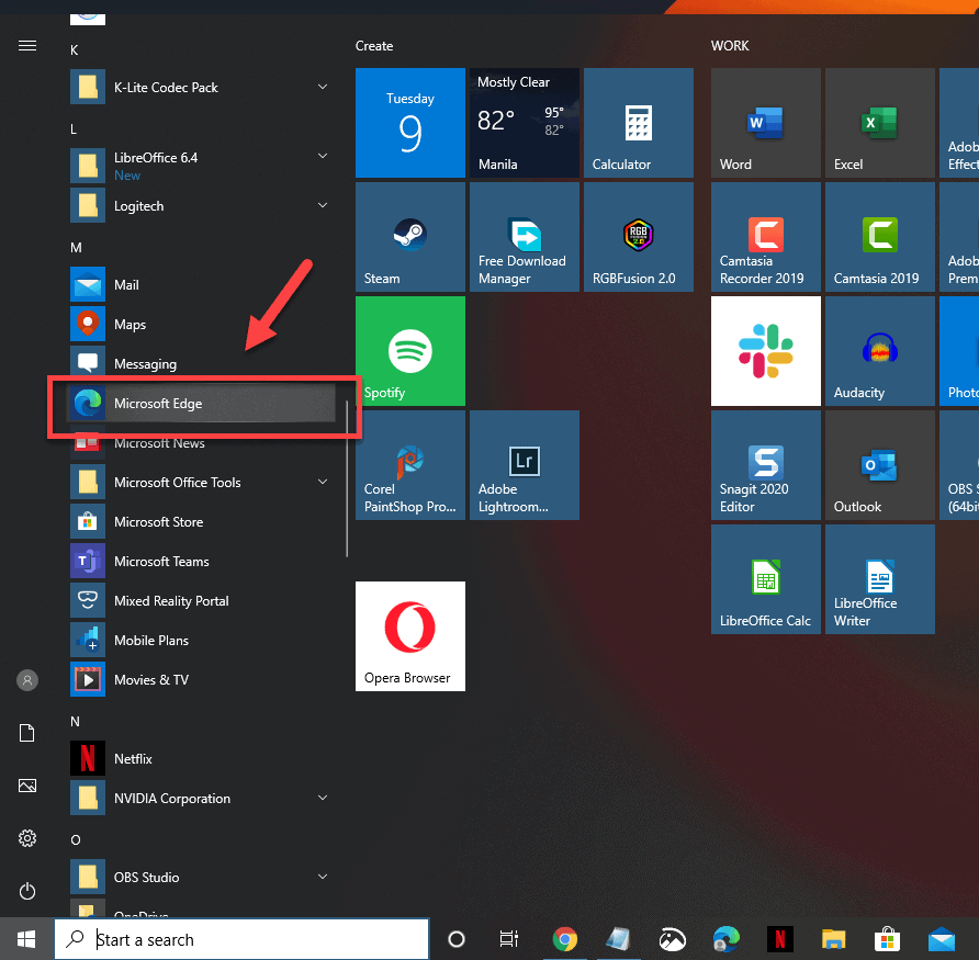 how to create microsoft edge profile