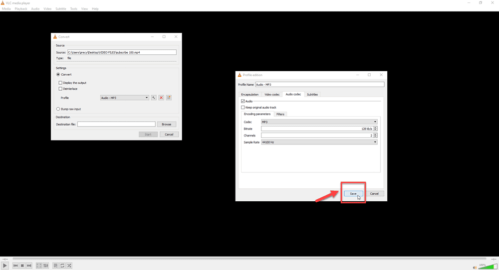 how to extract audio from video file