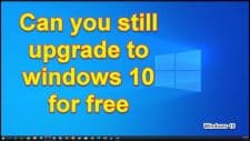 free upgrade to windows 10