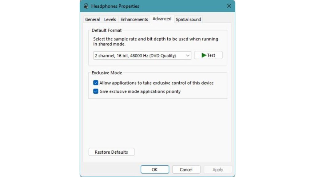 How To Fix Remnant 2 No Sound Issue | Audio Not Working 6 Right-click the volume icon > Sounds > Playback tab.
Select device, Properties > Advanced tab.