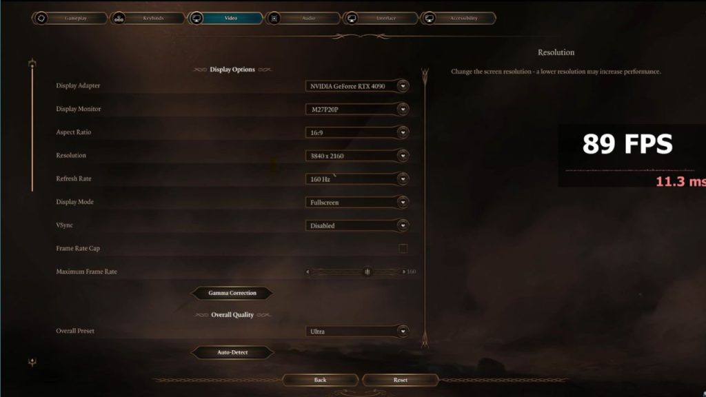 How To Fix Baldur's Gate 3 Vulkan Error 5 Launch Baldur's Gate 3 and open the graphics settings menu.