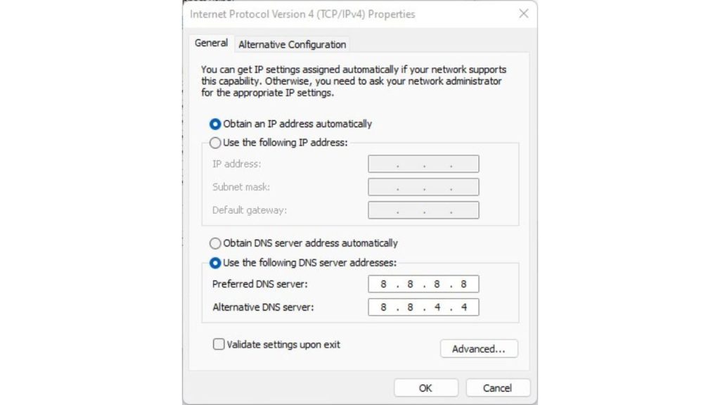 Change DNS Servers