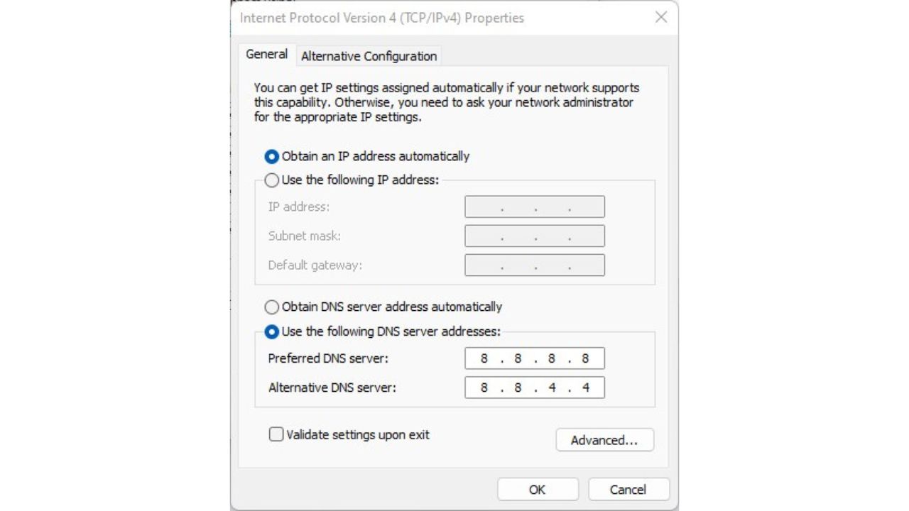 5 Ways to Fix Twitch Black Screen Issues (Complete Guide) 3 Change DNS Server