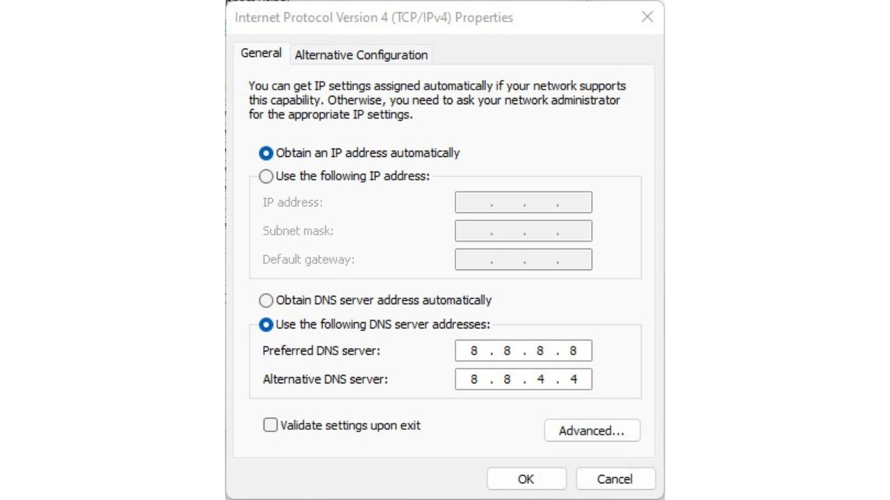 Change DNS Server