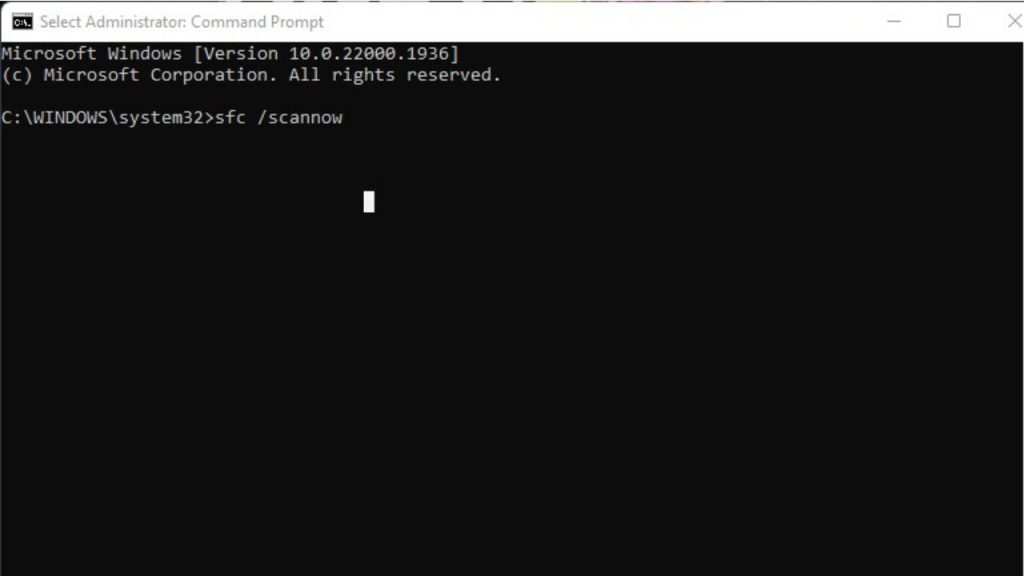 First, launch the Command Prompt as Admin and run 'sfc /scannow'. 