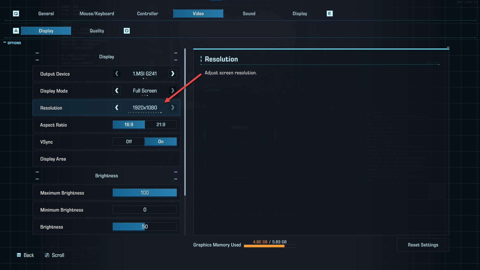 Exoprimal Best Graphics Settings 1 Set Resolution to 1920x1080