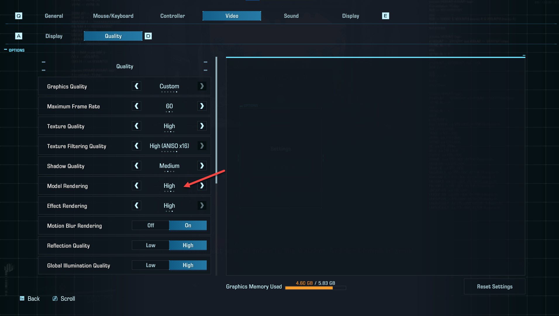 Exoprimal Best Graphics Settings 5 Set Model Rendering