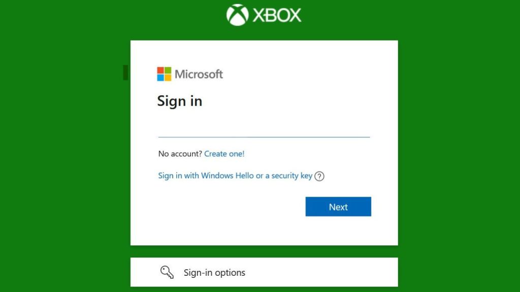 Sign in at https://account.xbox.com.