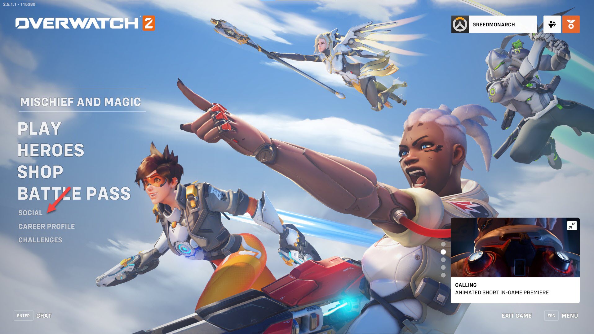 Open Social Menu Settings