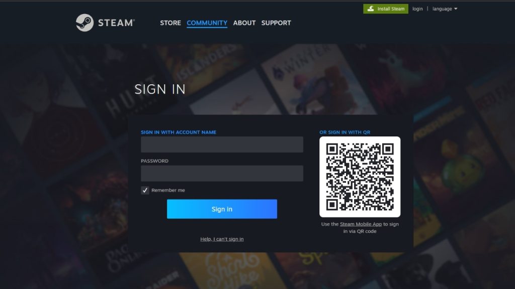 Launch the Steam client application on your computer.