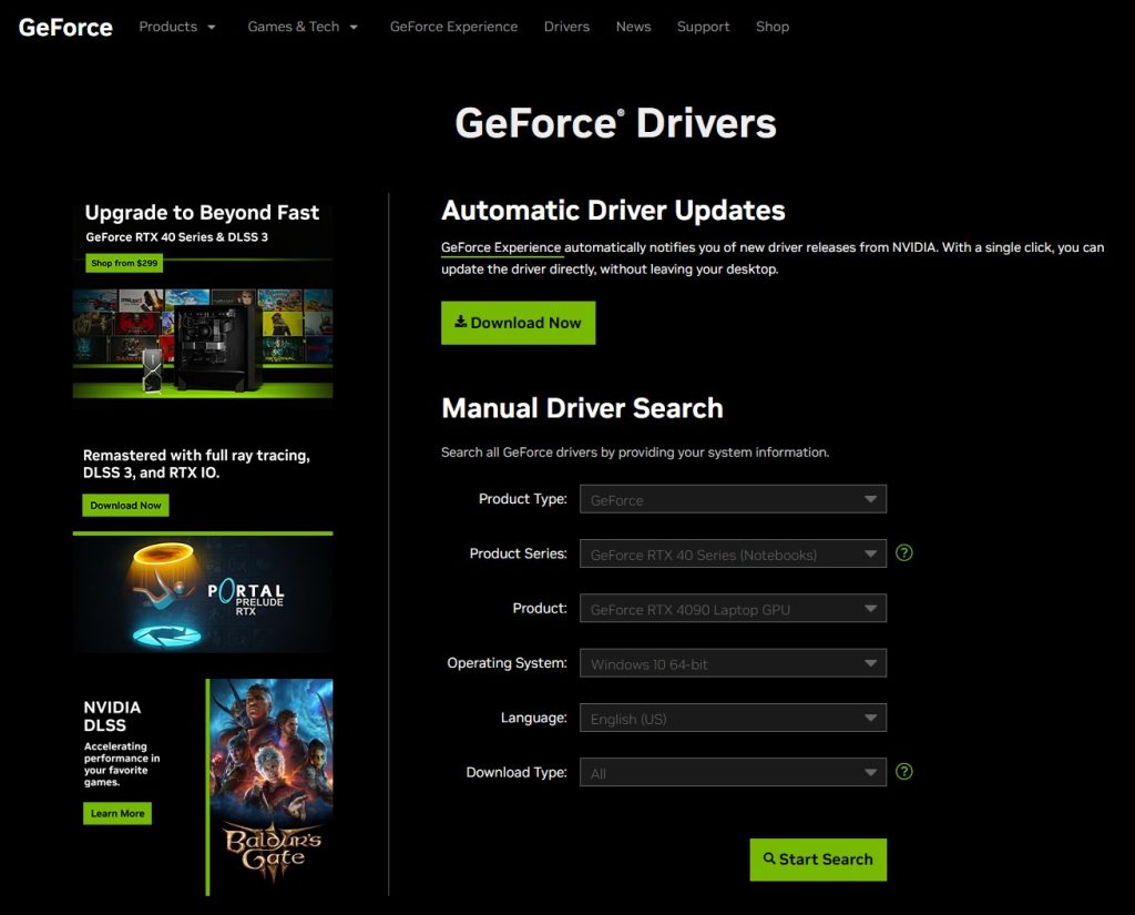 Go to the manufacturer website (Nvidia, AMD, Intel) and download the latest drivers.