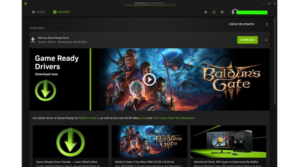 Go to the GPU vendor site and download the latest driver.