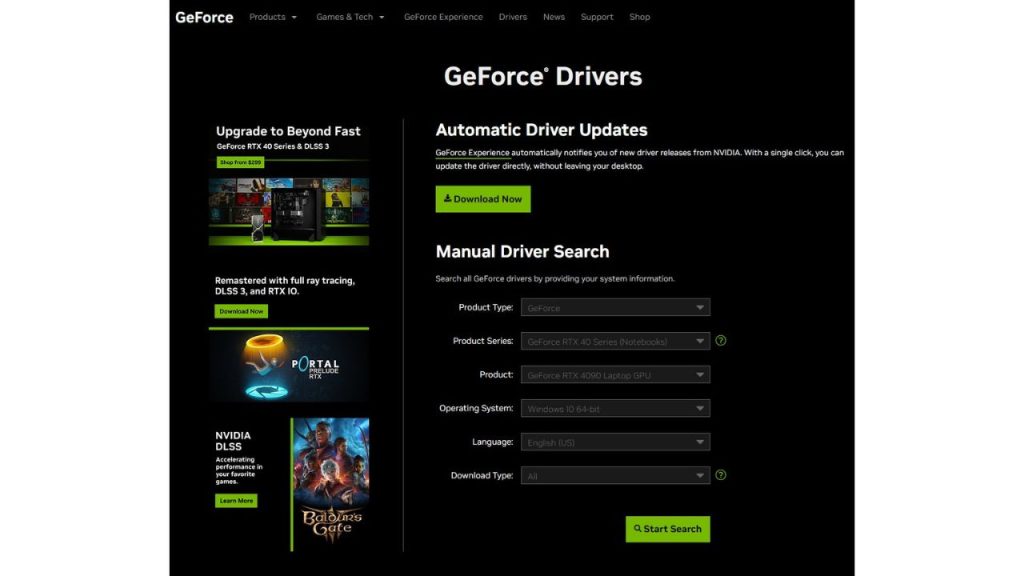 Visit Nvidia or AMD's website and download the newest drivers.