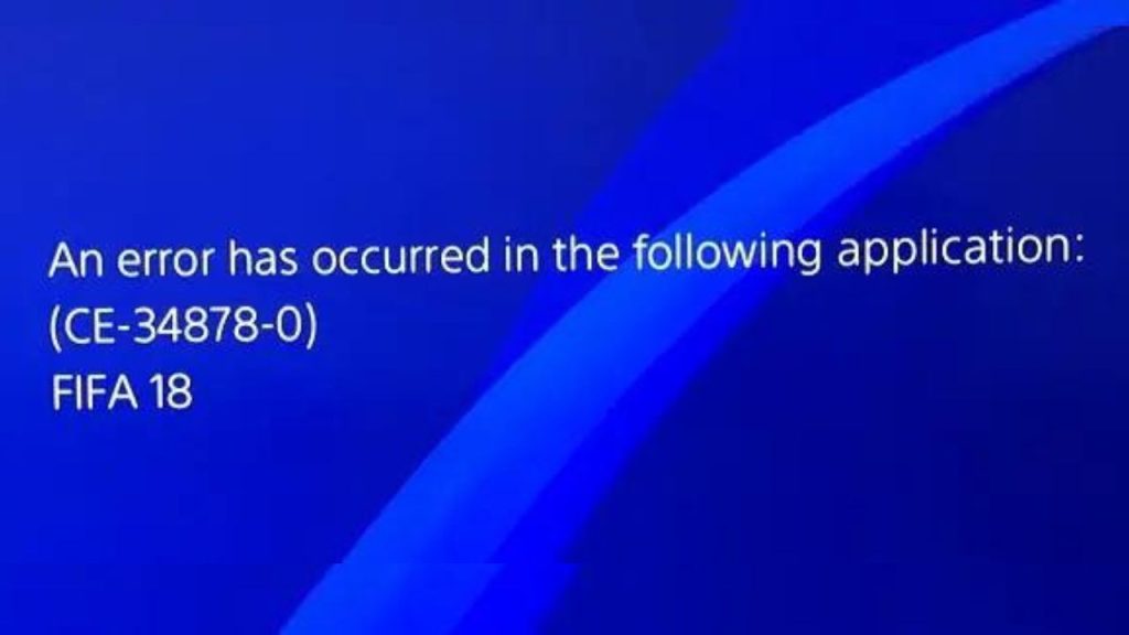 PlayStation Error CE-34788-0