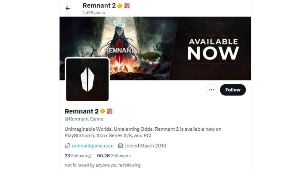 Visit the Remnant 2 social media channels.