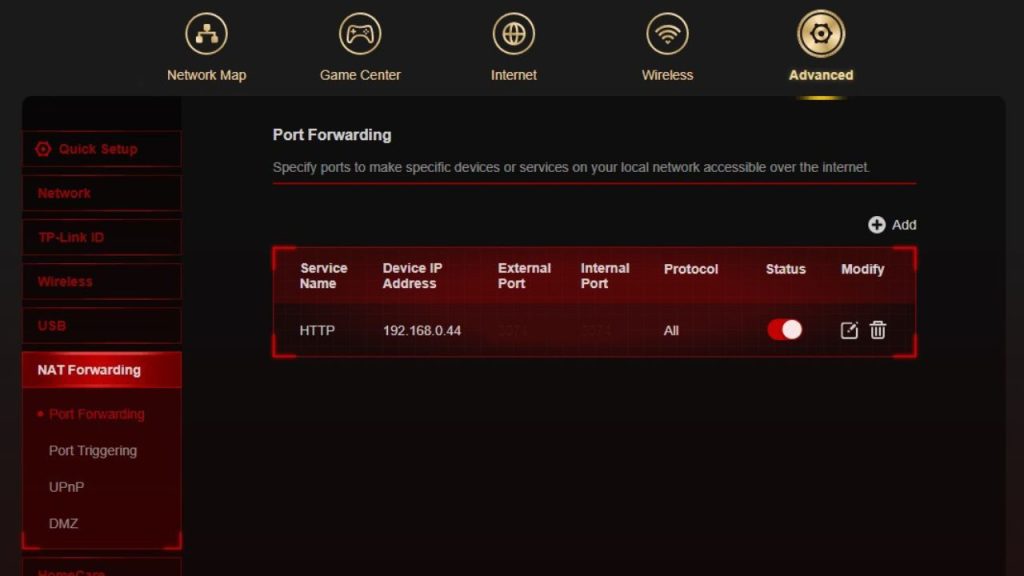 In your router admin page, locate port forwarding settings.

Add TCP/UDP ports 27000-27050 to be forwarded.