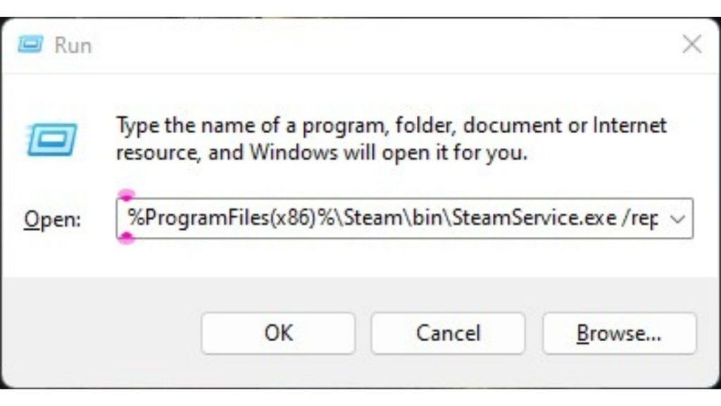 How To Fix Steam Client Won't Update | Updated 2023 9 Enter: "C:\Program Files (x86)\Steam\bin\SteamService.exe /repair"