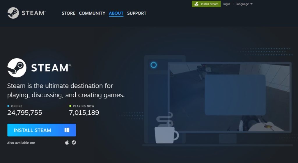 Download and install a fresh Steam client installer from steampowered.com.