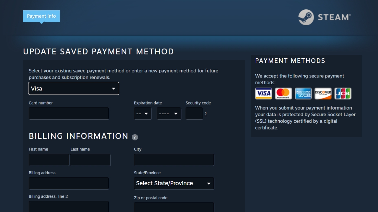 How To Change Credit Card On Steam A StepbyStep Guide EasyPCMod