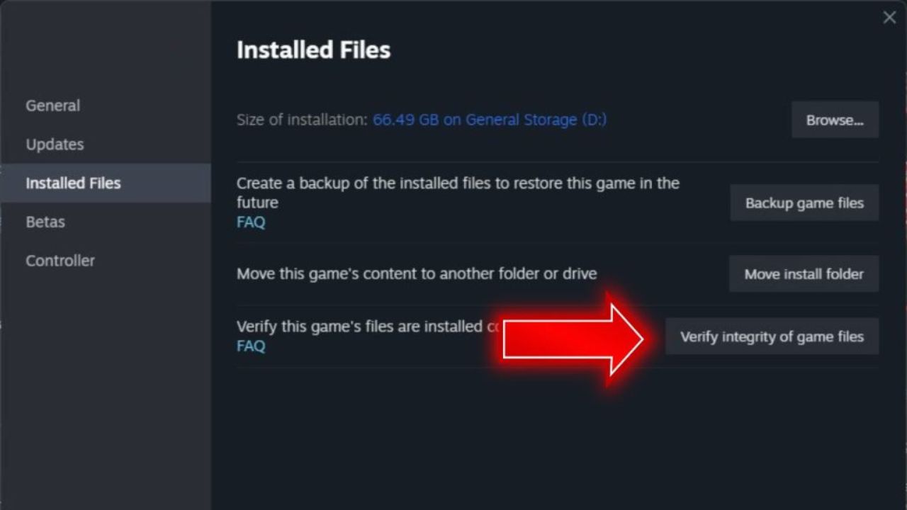 Verify Integrity of Game Files