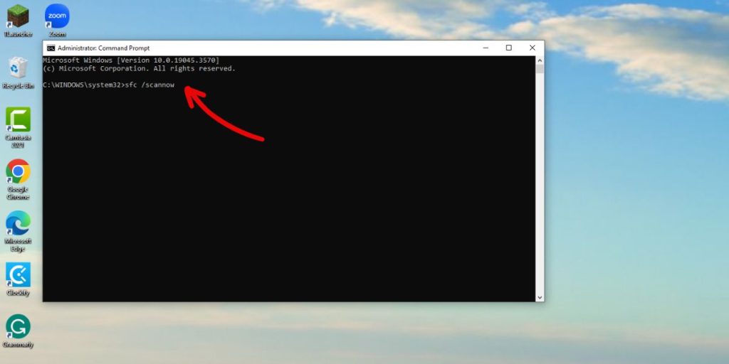 Use Command Prompt System File Repair