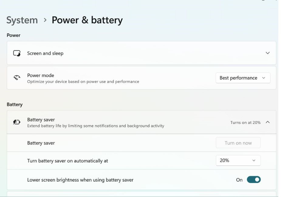 Battery Saver