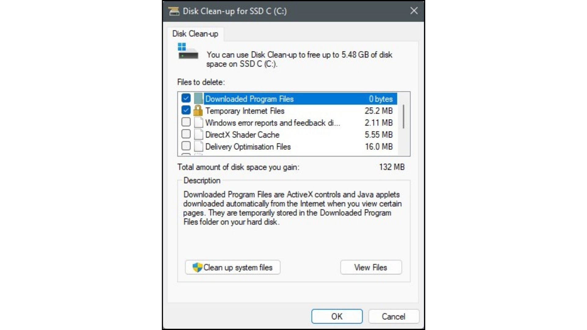Clean Up Disk Space