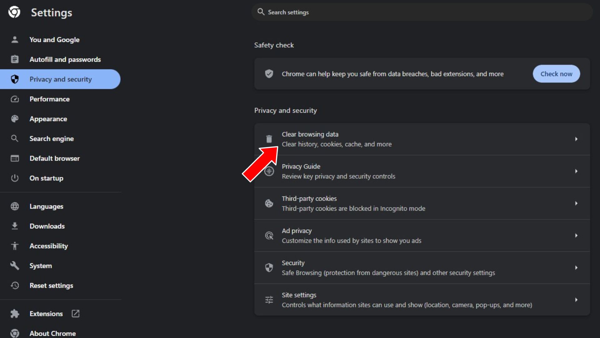8 Ways to Fix Chrome Slowing Down PC in 2024 3 Clear Cache and Browsing Data