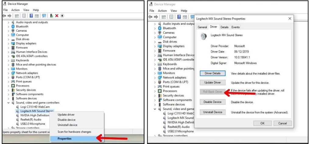 Dell Laptop No Sound? 9 Troubleshooting Methods to Try (Restart, Update + More) 1 Find your audio device, right click and then select Properties