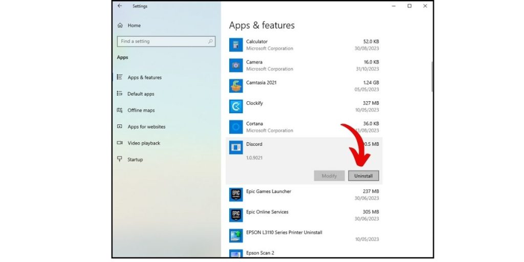 uninstalling Discord then downloading a fresh copy 