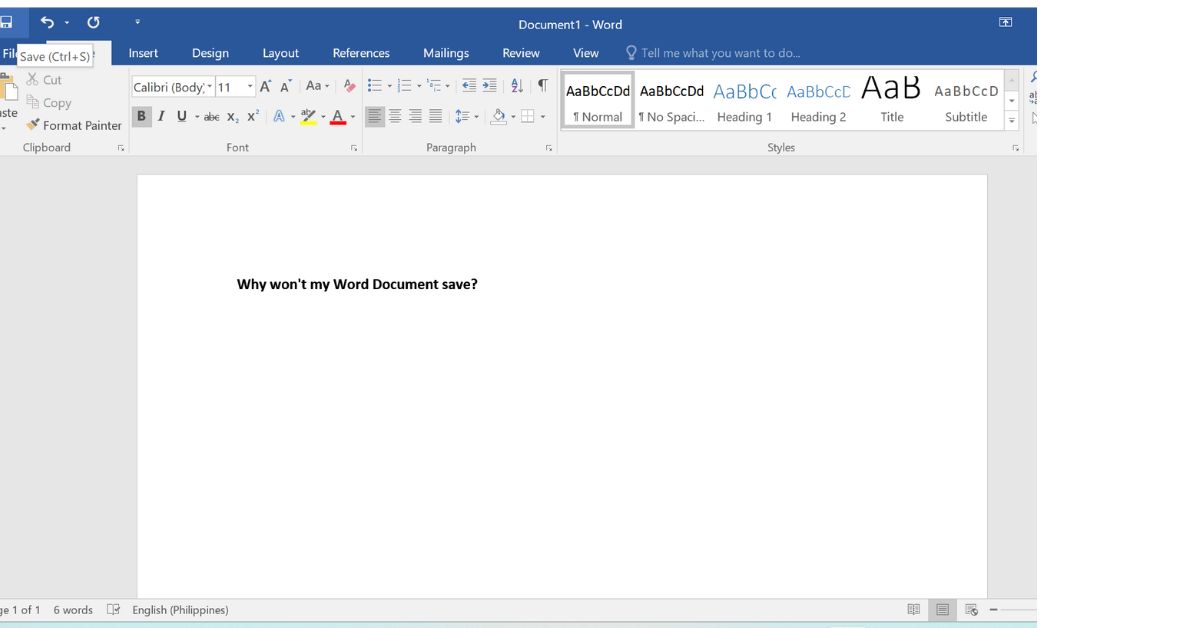 Why won't my Word Document save? 9 Easy Fixes to Get Your Document Back (Check, Save + Tips) 1 Give Word Time to Save