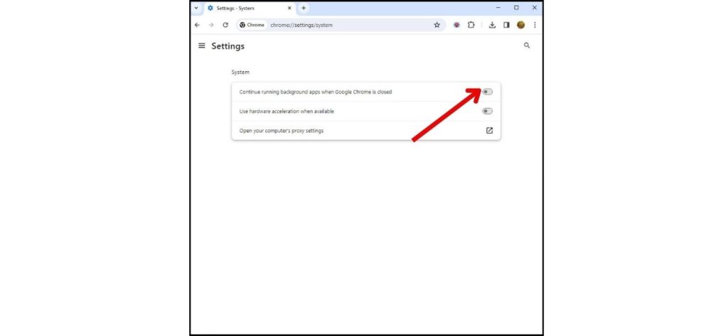 Stop Chrome From Opening On Startup? Here's 7 Effective Methods (Reset, Reinstall + More) 3 turn off the option "Continue running background apps when Google Chrome is closed."