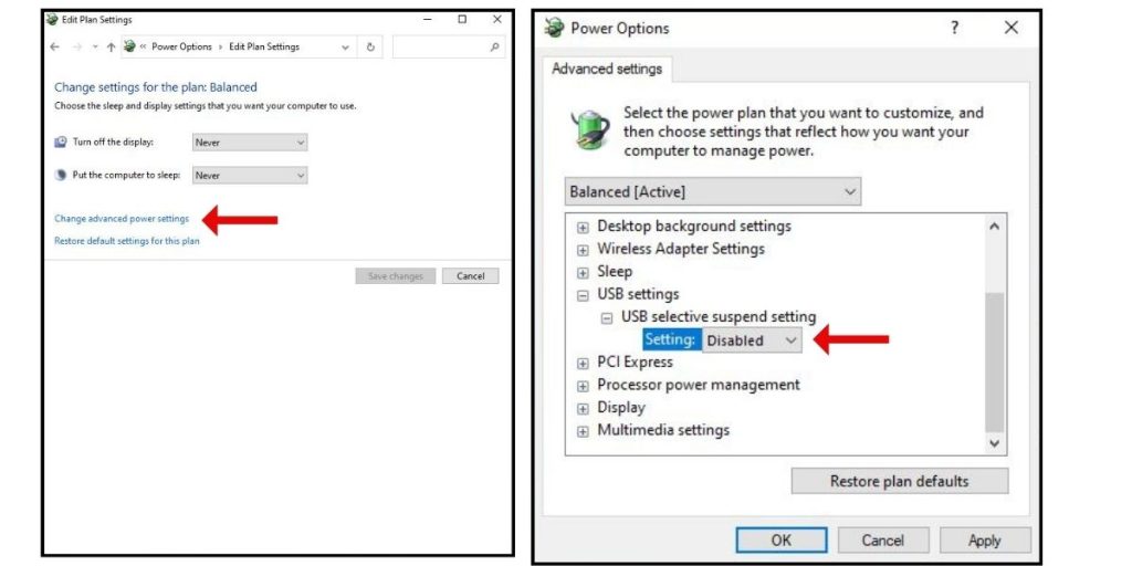 USB WiFi Adapter Not Detected? 8 Troubleshooting Tips to Get You Connected (Update, Reinstall + More) 3 Click Change Plan Settings> Change Advanced Power Settings.