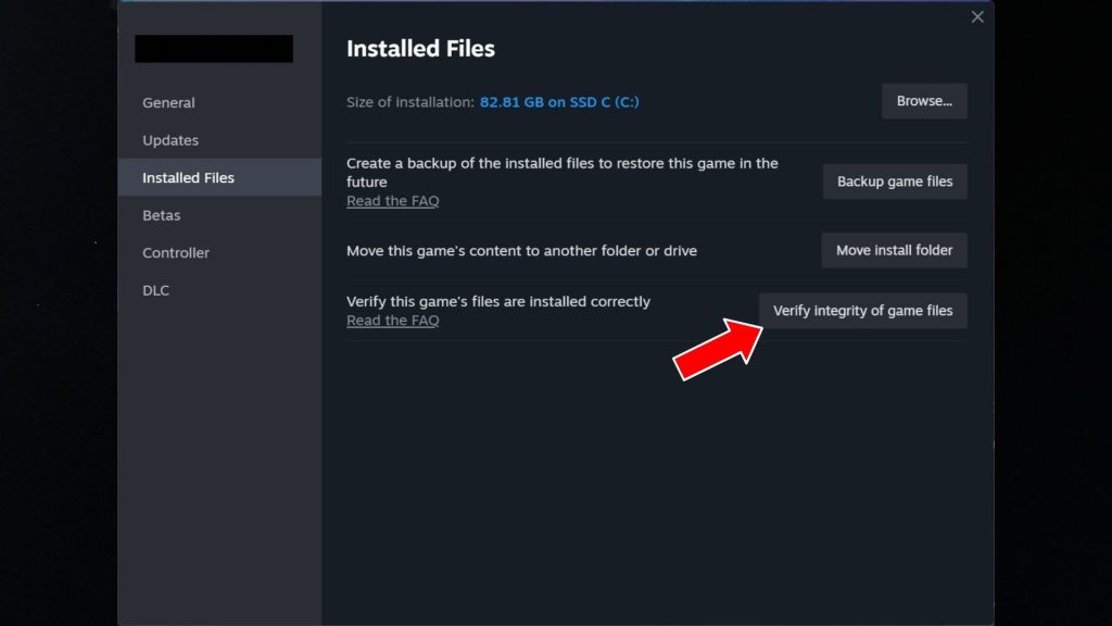 Verify Integrity of Game Files