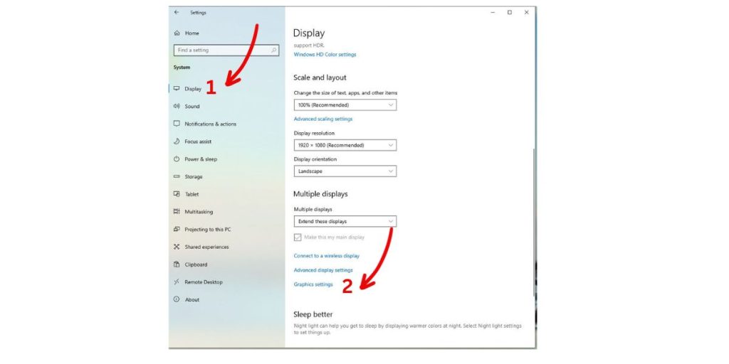 Video Stuttering Windows 10? Try These 8 Fixes (Update, Scan + More) 3 Go to Settings > System > Display > Graphics settings.