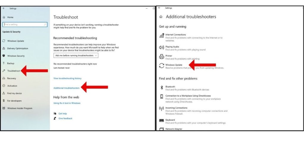 Windows Update Service Not Running? Here's 9 Simple Fixes (Restart, Reset + More) 1 Under Additional troubleshooters, select "Windows Update."