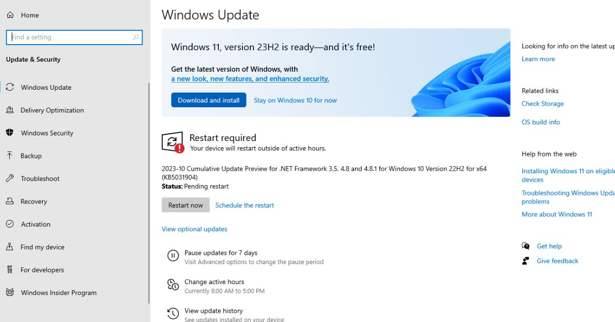 Windows 10 Notifications Not Working? 15 Easy Fixes to Get Them Back (Check, Restart + More) 4 Windows Update