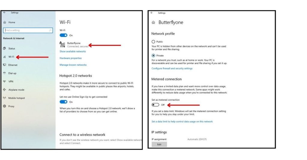 Disable this in Settings > Network & Internet > Wi-Fi > your network name > Metered connection toggle OFF. 